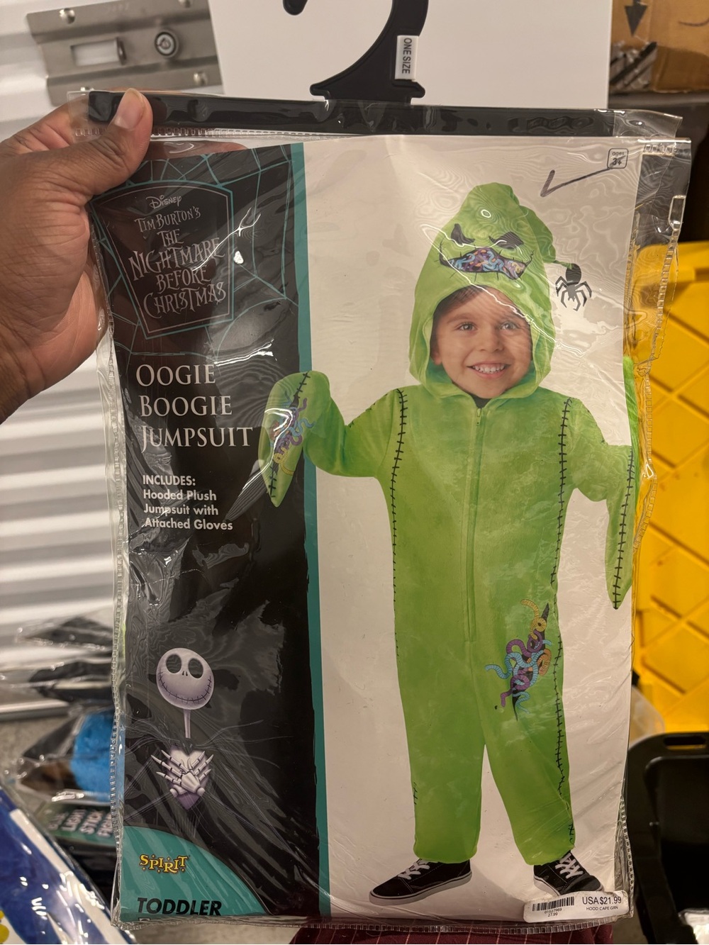 Toddler Oogie Boogie Jumpsuit Costume - The Nightmare Before Christmas Green